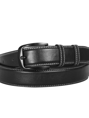 Classic Black Leather Belt For Men SB-B207