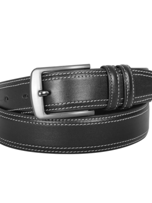 Classic Black Leather Belt For Men SB-B214