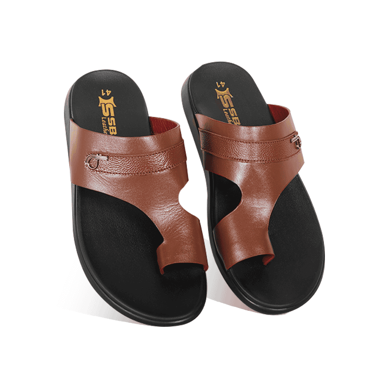 Leather Comfort Slide Sandal For Men SB-S1049