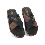 Cross-Strap Leather Sandal For Men SB-S1055