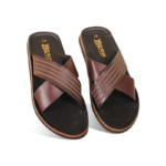 Cross-Strap Leather Sandal For Men SB-S1058