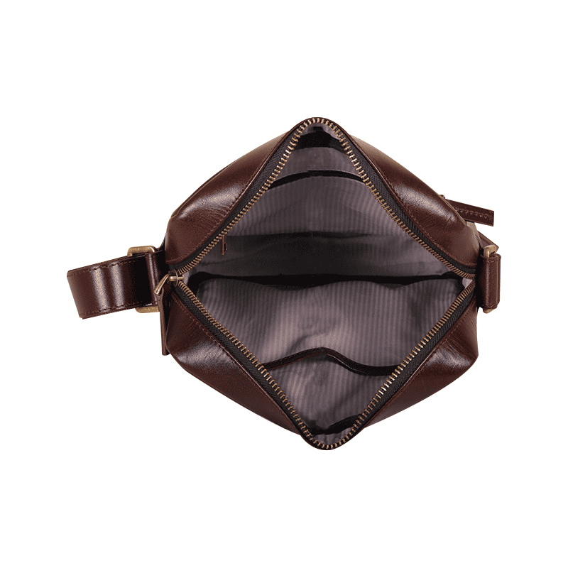 Crocodile Texture Leather Messenger Bag SB-MB80