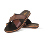 Cross-Strap Leather Sandal For Men SB-S1058