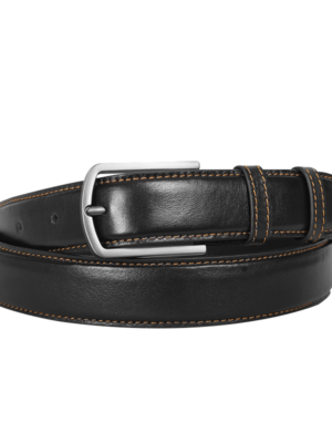 Classic Black Leather Belt For Men SB-B206