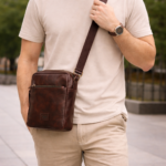 Oil Pull Up Leather Messenger Bag SB-MB81