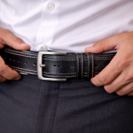 Classic Black Leather Belt For Men SB-B214