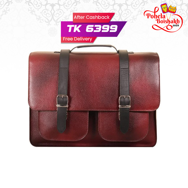 Oxblood Leather Executive Briefcase Bag SB-LB494