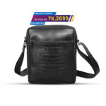 Crocodile Texture Leather Messenger Bag SB-MB78