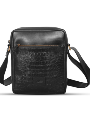 Crocodile Texture Leather Messenger Bag SB-MB78