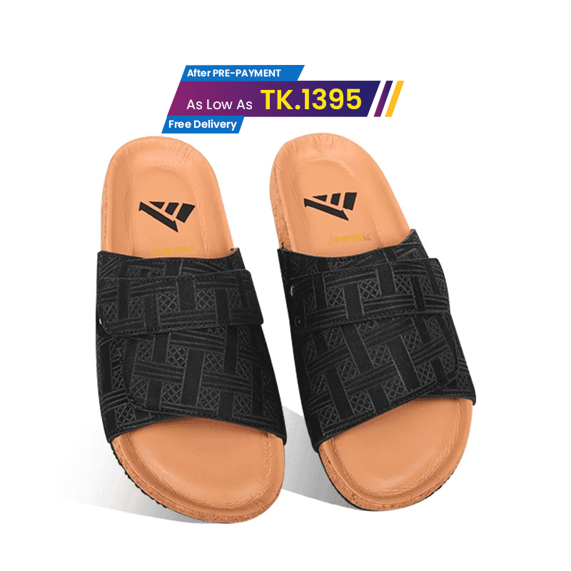 Textured Pattern Slide Sandal For Men MF14