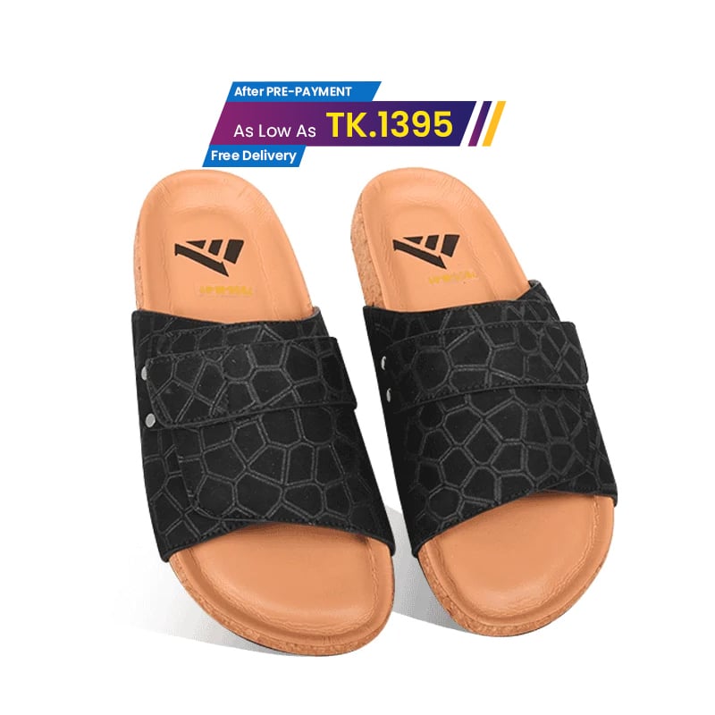 Textured Pattern Slide Sandal For Men MF16