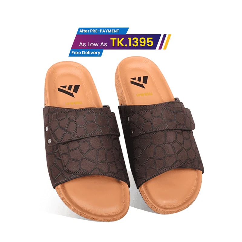 Textured Pattern Slide Sandal For Men MF17