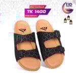 Textured Double-Strap Slide Sandal For Men MF18