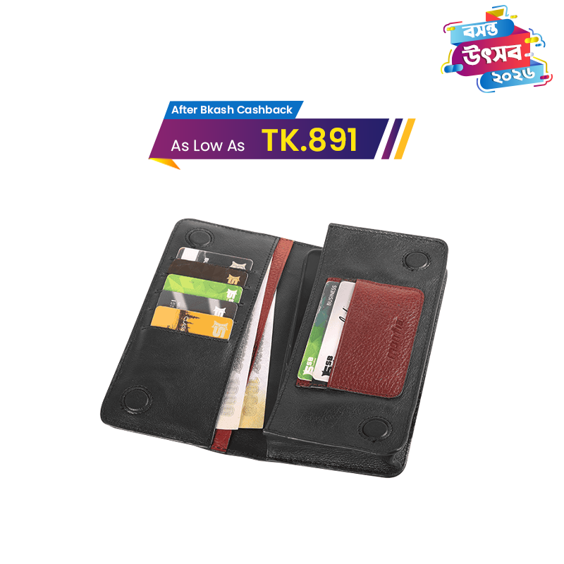 Monfia Leather Long Wallet-MFW01