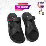 Nubuck Leather Crisscross Strap Sandal SB-S1052