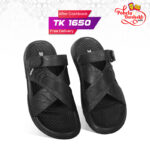 Nubuck Leather Crisscross Strap Sandal SB-S1052