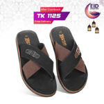 Cross-Strap Leather Sandal For Men SB-S1055