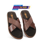 Cross-Strap Leather Sandal For Men SB-S1058
