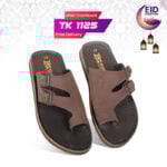 Chocolate Brown Suede Leather Sandal For Men SB-S1060