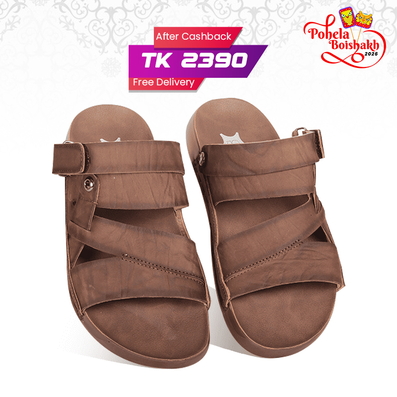 Nubuck Leather Adjustable Strap Sandal SB-S1077