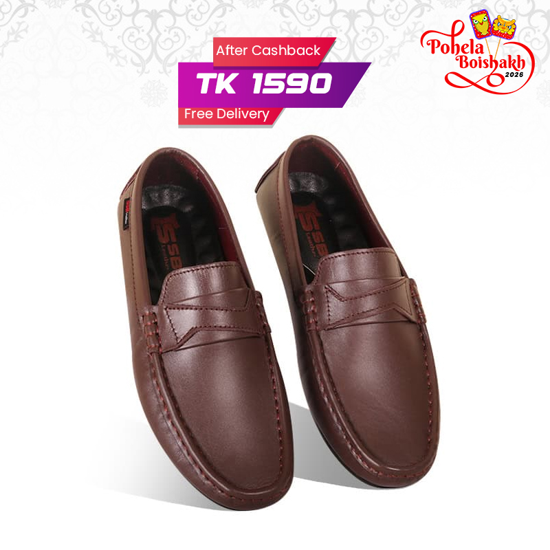 Elegance Medicated Leather Loafers SB-S496