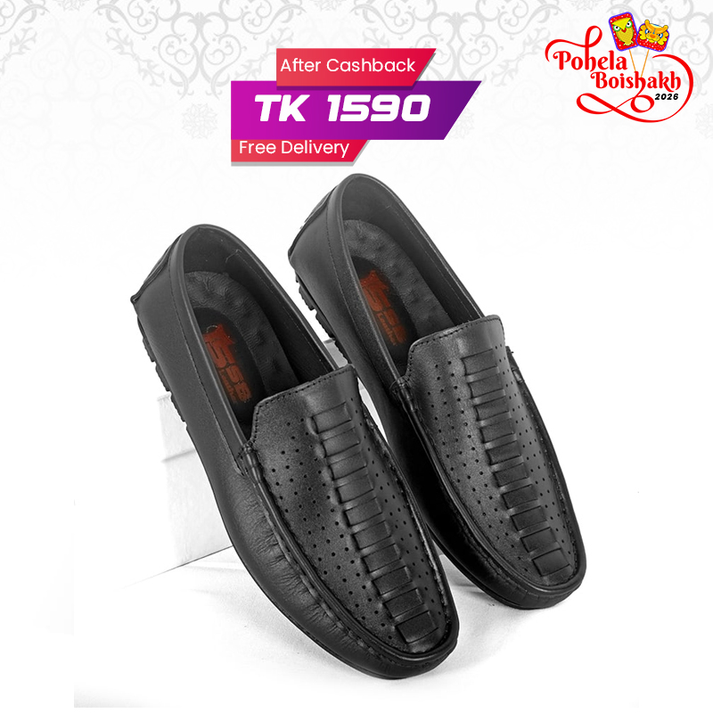 Elegance Medicated Leather Loafers SB-S540