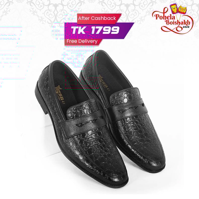 Leather Penny Formal Shoes For Men SB-S555