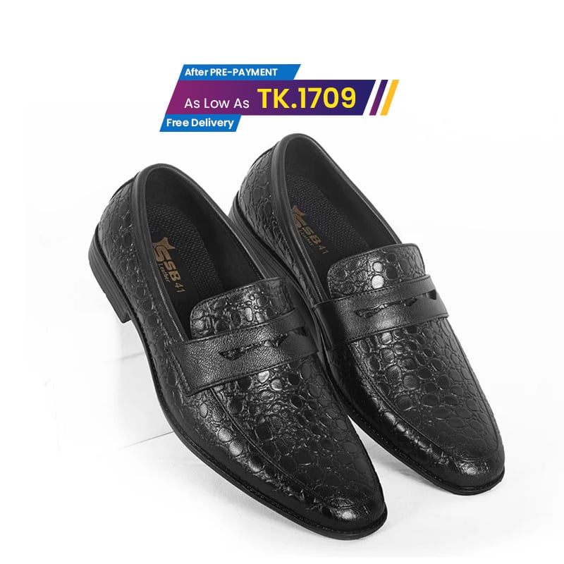 Leather Penny Formal Shoes For Men SB-S555