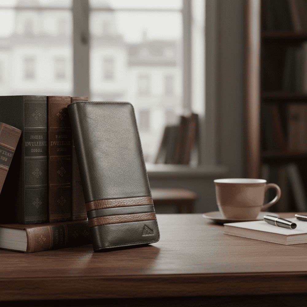 Monfia Leather Long Wallet-MFW01