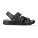 Black Weaved Design Sandal For Men SB-S1072
