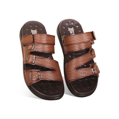 Antique Brown Weaved Design Sandal For Men SB-S1073