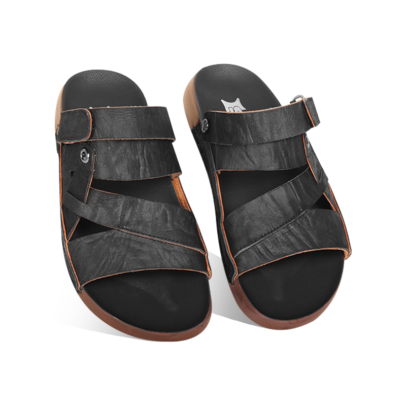 Nubuck Leather Adjustable Strap Sandal SB-S1076