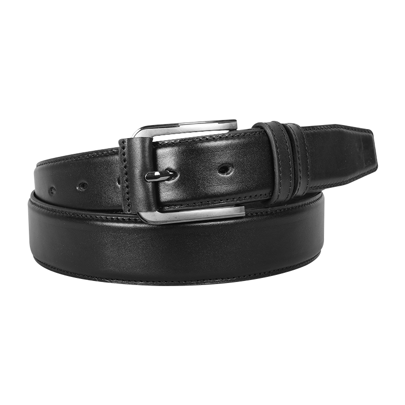 Classic Black Leather Belt For Men SB-B216