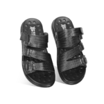 Black Weaved Design Sandal For Men SB-S1072