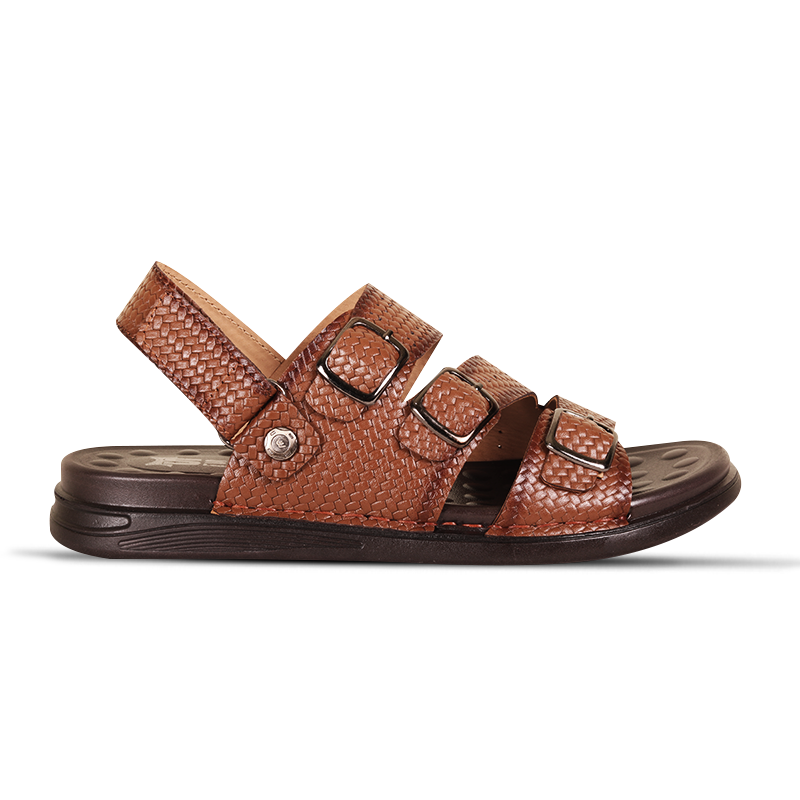 Antique Brown Weaved Design Sandal For Men SB-S1073