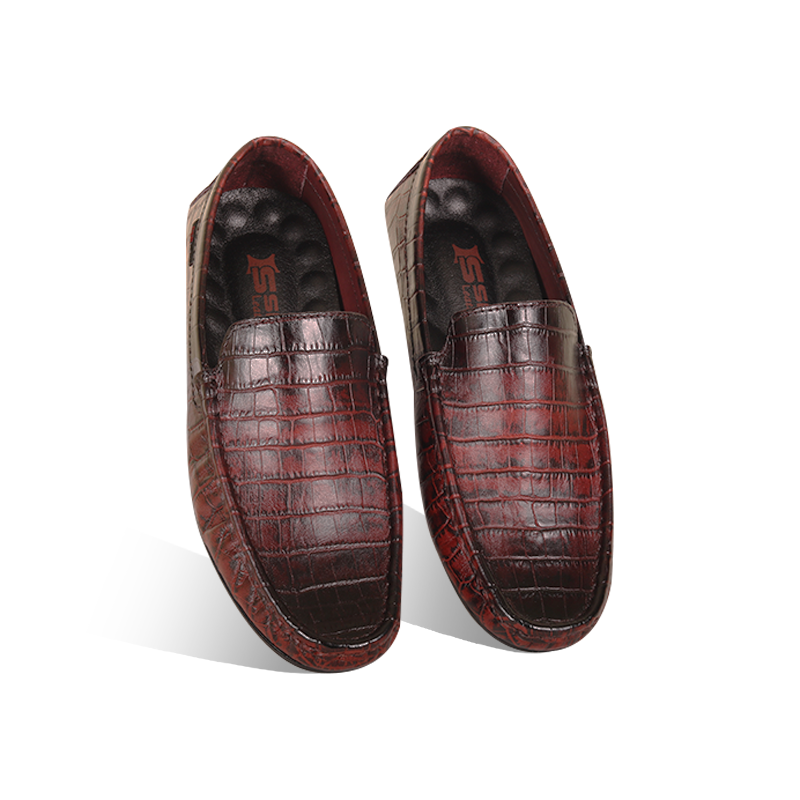 Crocodile Pattern Leather Loafer SB-S1085