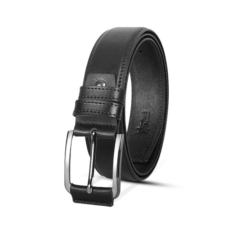 Classic Black Leather Belt For Men SB-B216
