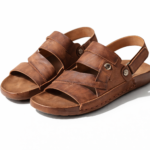 Nubuck Leather Adjustable Strap Sandal SB-S1077