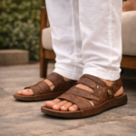 Nubuck Leather Adjustable Strap Sandal SB-S1077