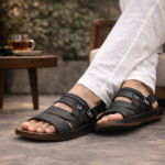 Nubuck Leather Adjustable Strap Sandal SB-S1076