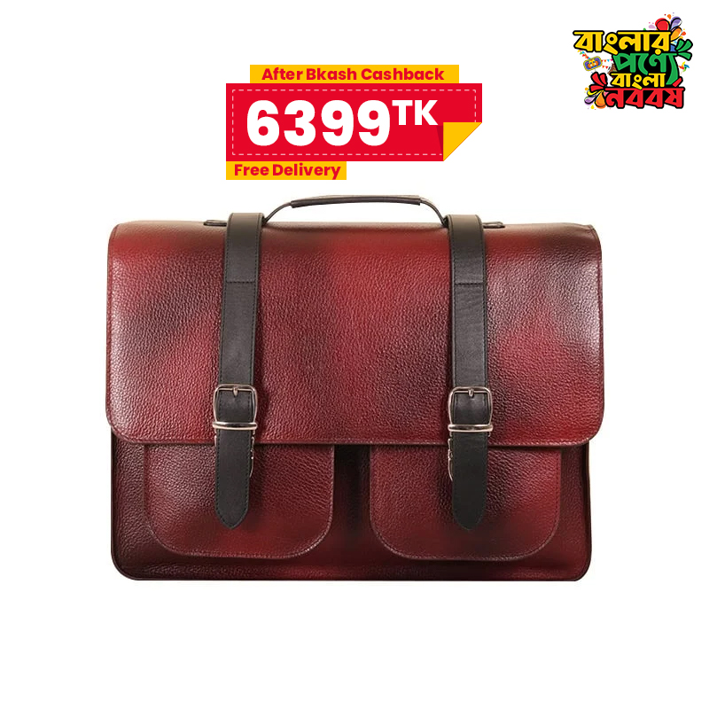 Oxblood Leather Executive Briefcase Bag SB-LB494