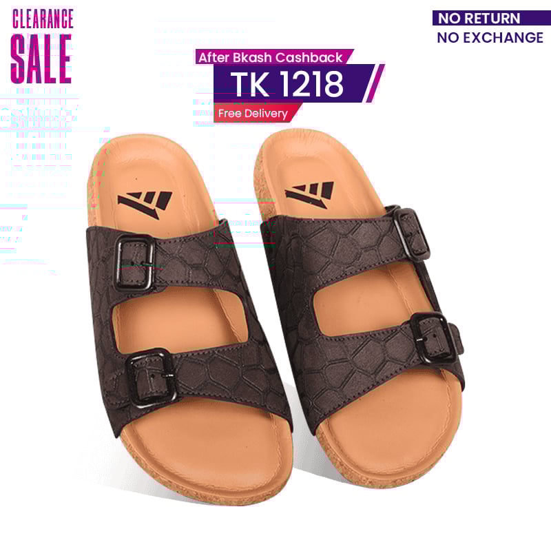 Textured Pattern Slide Sandal For Men MF19