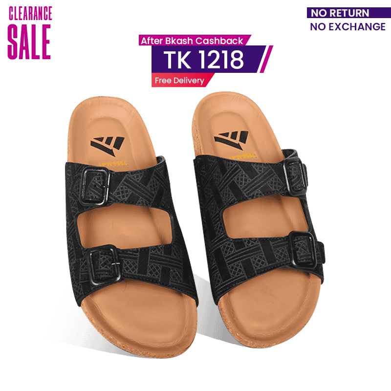 Textured Pattern Slide Sandal For Men MF20