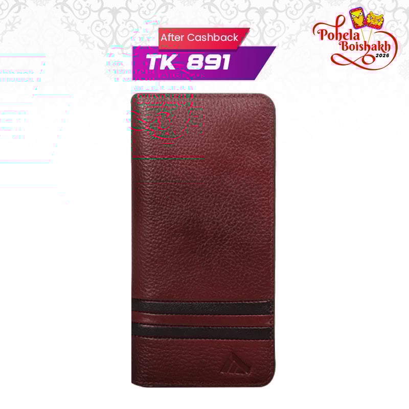 Monfia Leather Long Wallet-MFW03