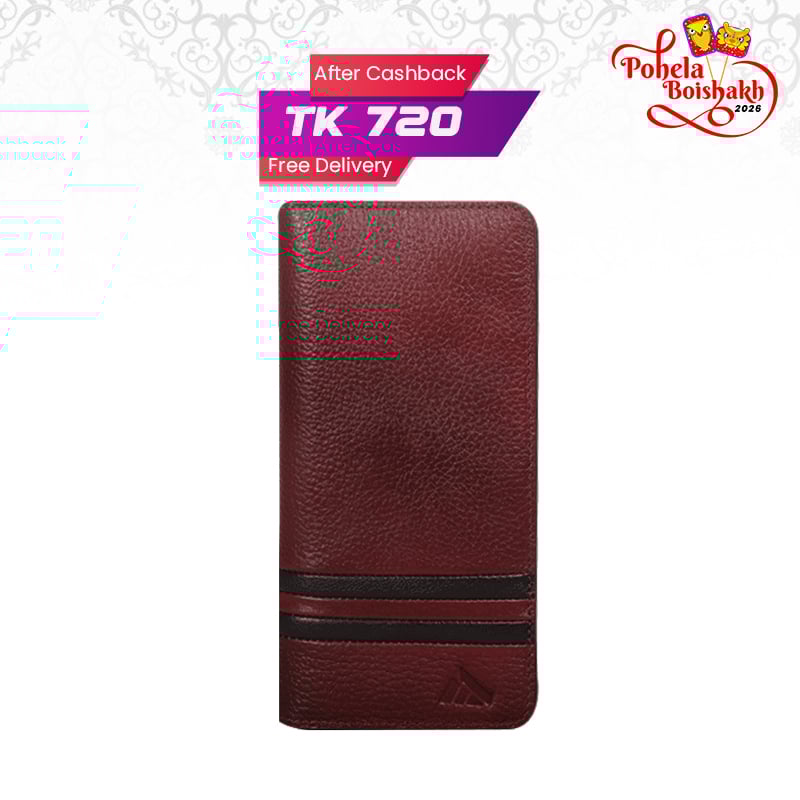 Monfia Leather Long Wallet-MFW03