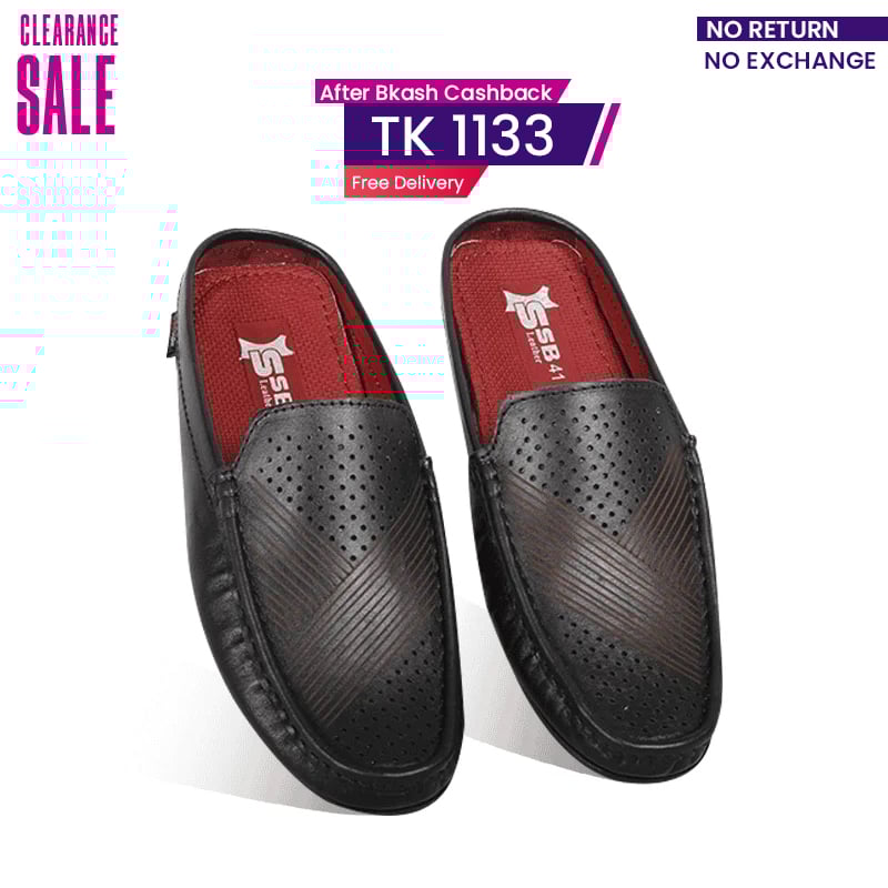 Leather Half Loafer For Men SB-S1036