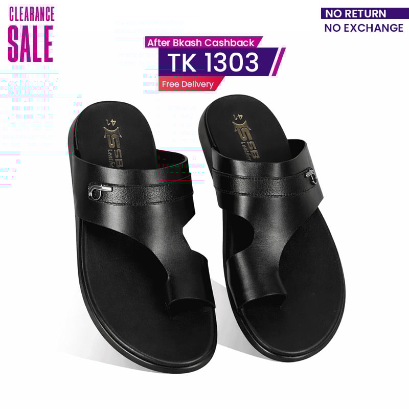 Leather Comfort Slide Sandal For Men SB-S1048
