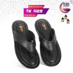 Classic Black Genuine Leather Sandal SB-S1068