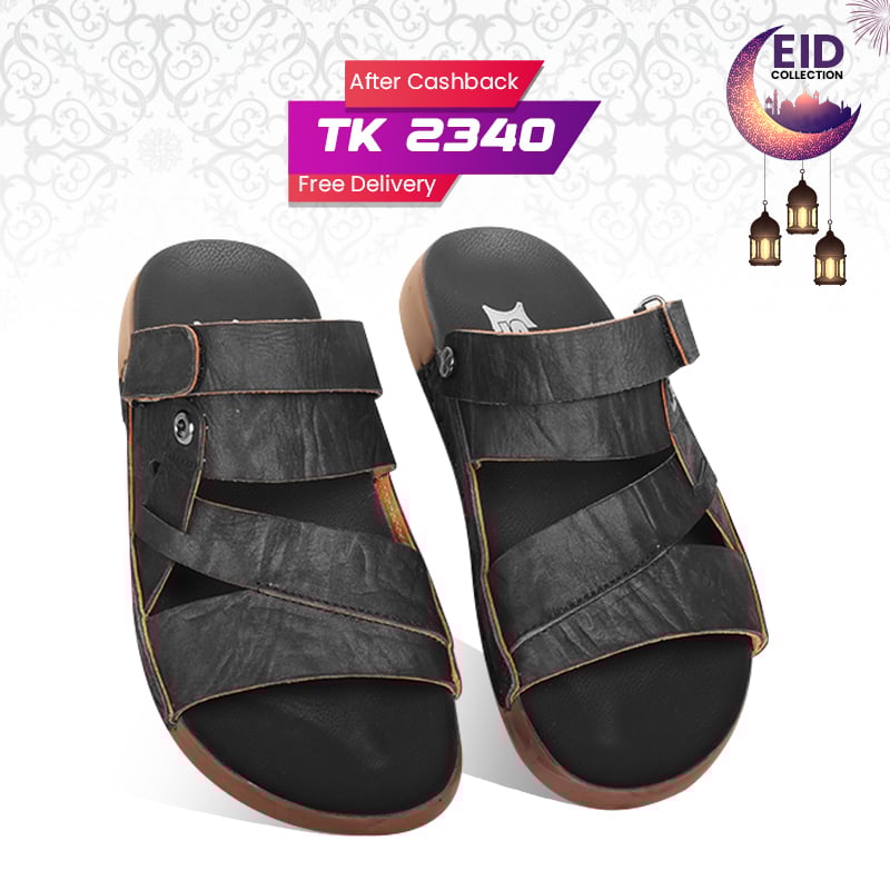 Nubuck Leather Adjustable Strap Sandal SB-S1076
