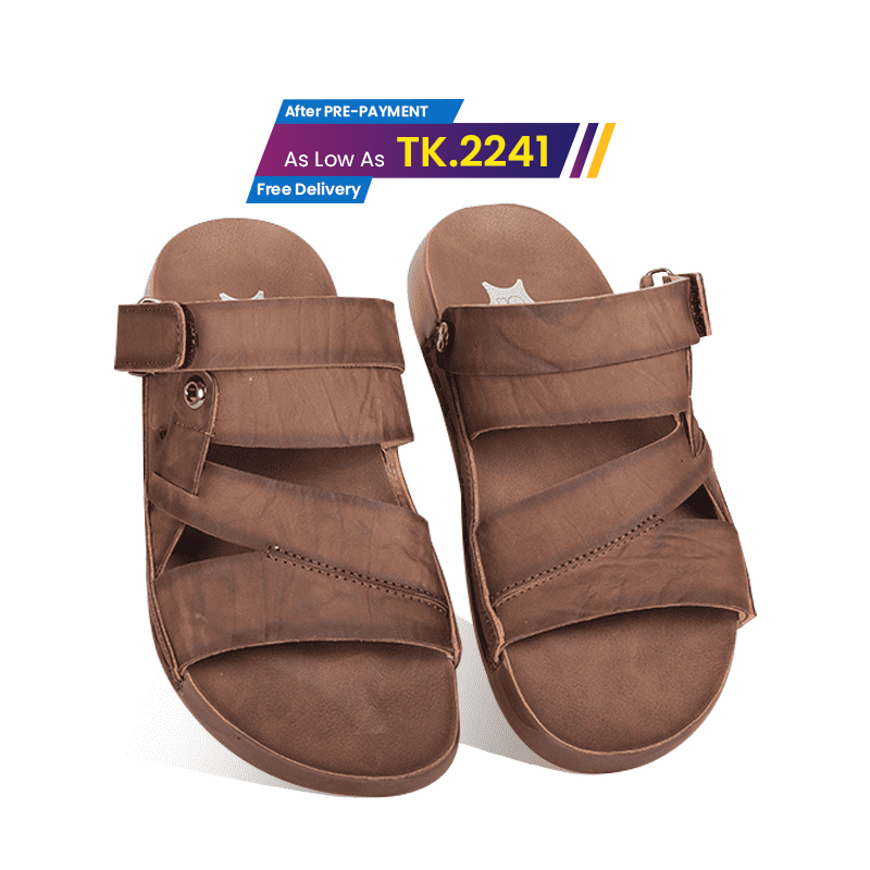 Nubuck Leather Adjustable Strap Sandal SB-S1077